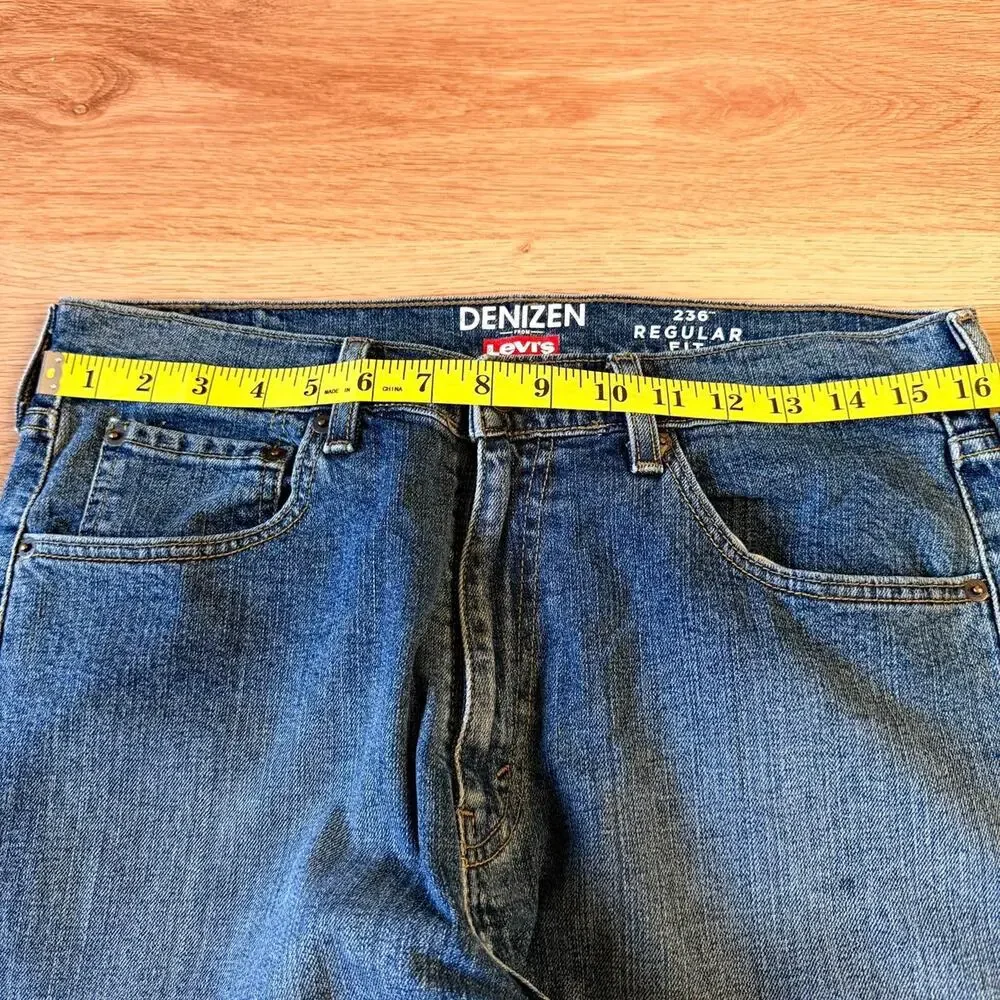 Denizen Levi's 236 Regular Fit Jeans Men's 32x34 Medium Wash Casual Denim